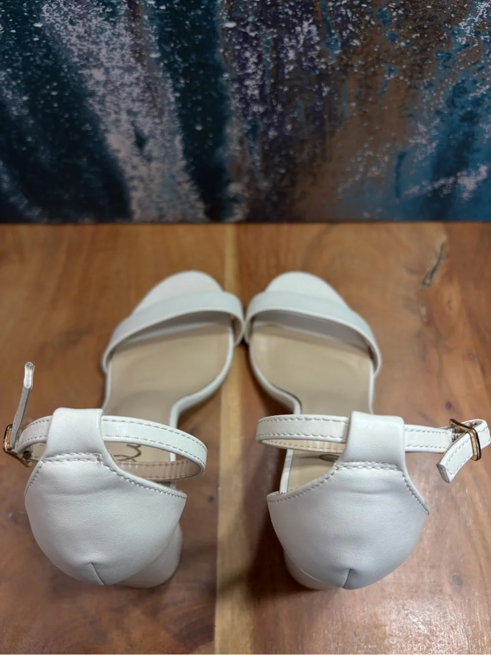Lulus Taylor‎ Minimalist Ankle Strap Block Heels Size 8